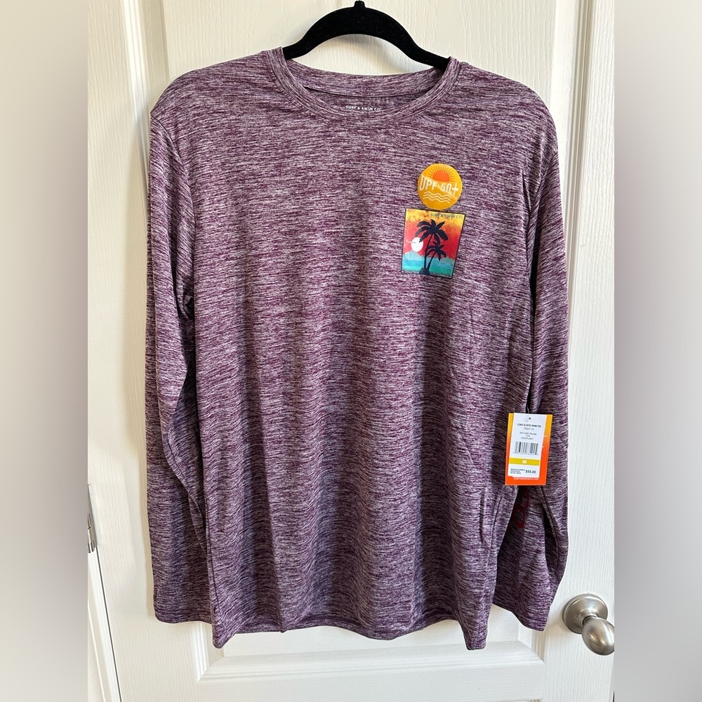 Surf & Co SPF 50+ Long Sleeve Swim Shirt - Size Men’s Medium - NWT